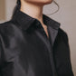 MULBERRY SILK DUPIONI BASIC SHIRT