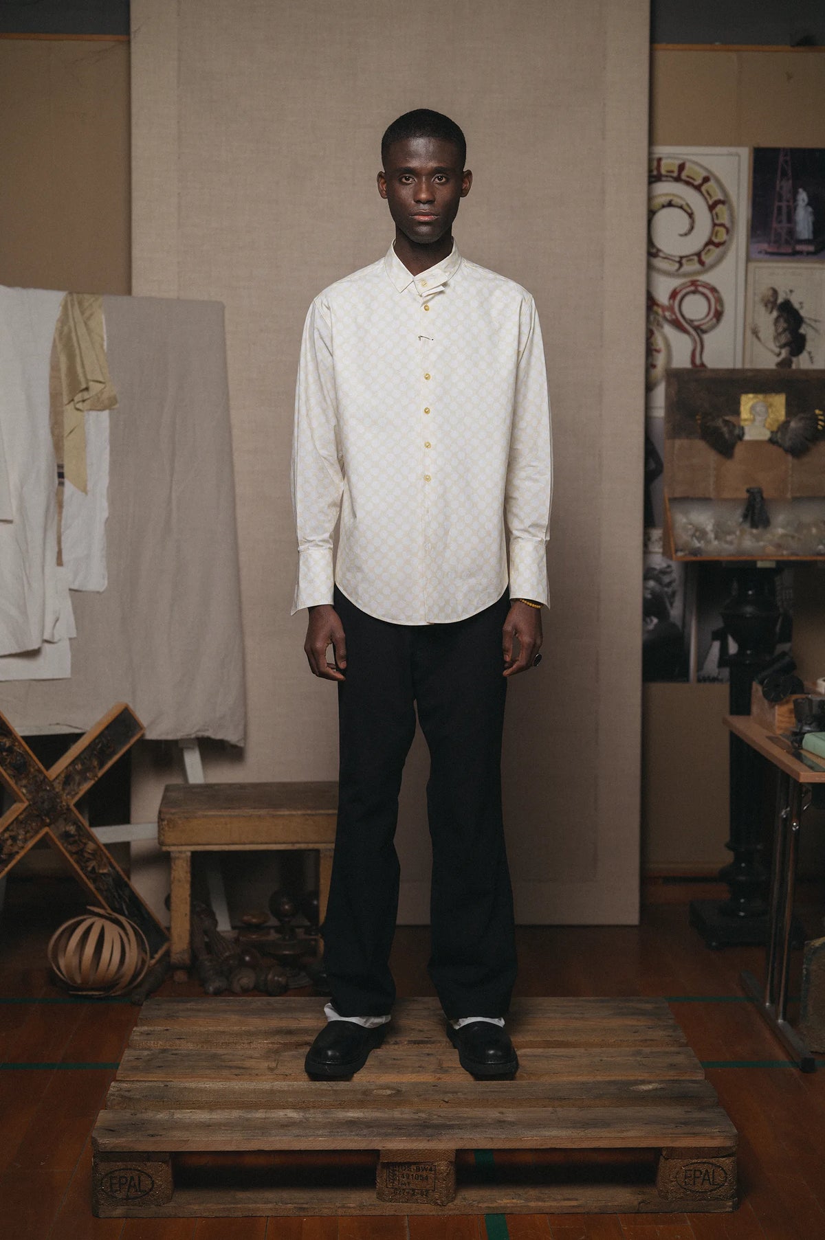 LAUNDRY TOUCH PRINT MISMATCH SHIRT