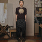 STRETCH GABERDINE DROPCROP PANT