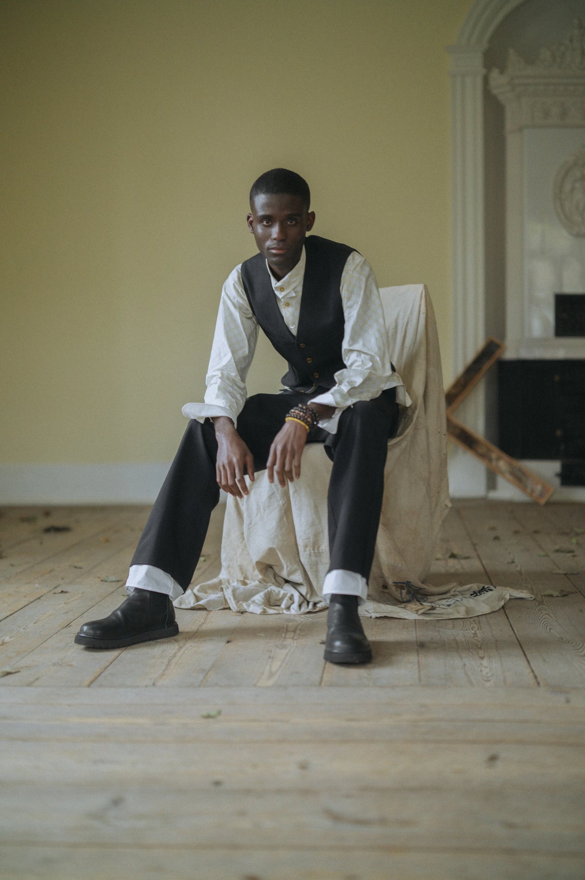 SUIT WOOL INFINITE STOVEPIPE PANT