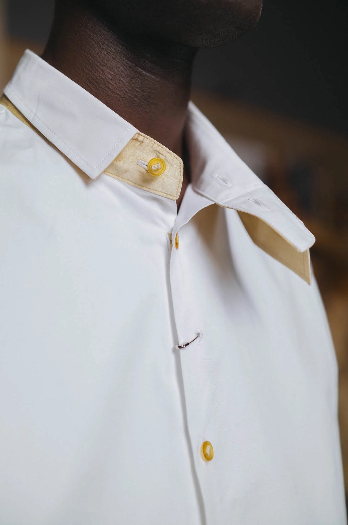 DRESS COTTON MISMATCH SHIRT