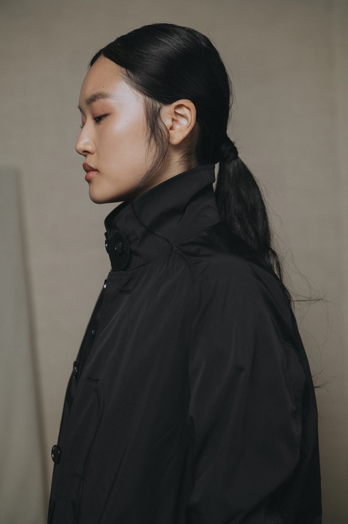 DOUBLE CLOTH TRAVEL TRENCH